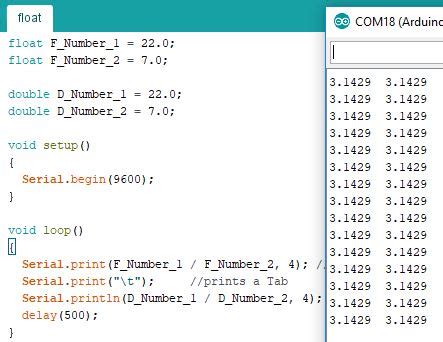 arduino float vs double